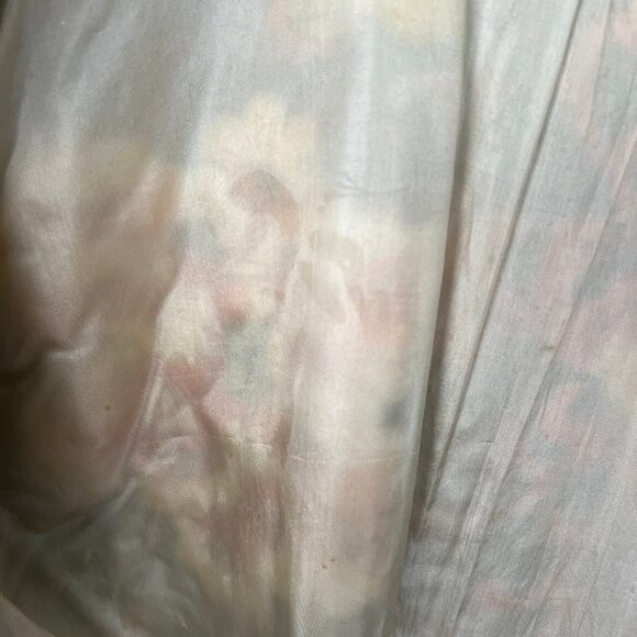 Antique Vintage Silk Kimono Robe Duster Cardigan House Coat Handmade Embroidered - Picture 12 of 13